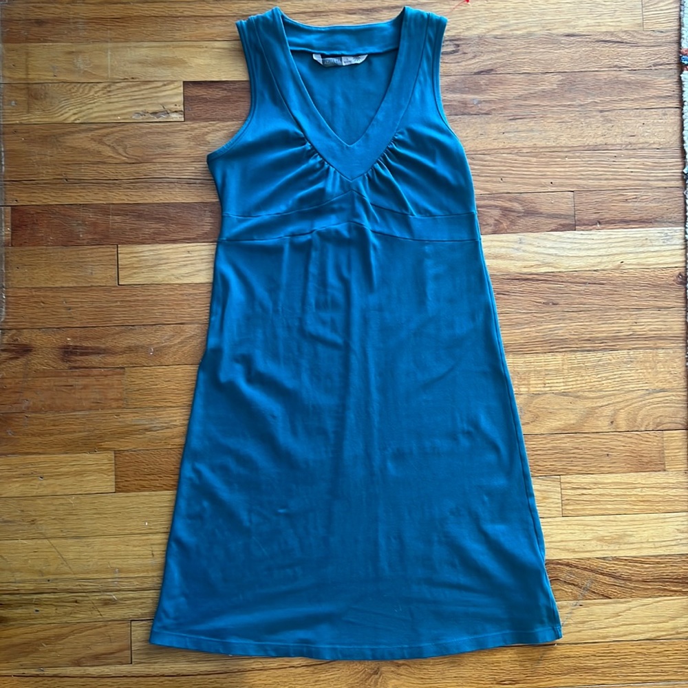 Athleta Senorita tank dress - v neck - teal
